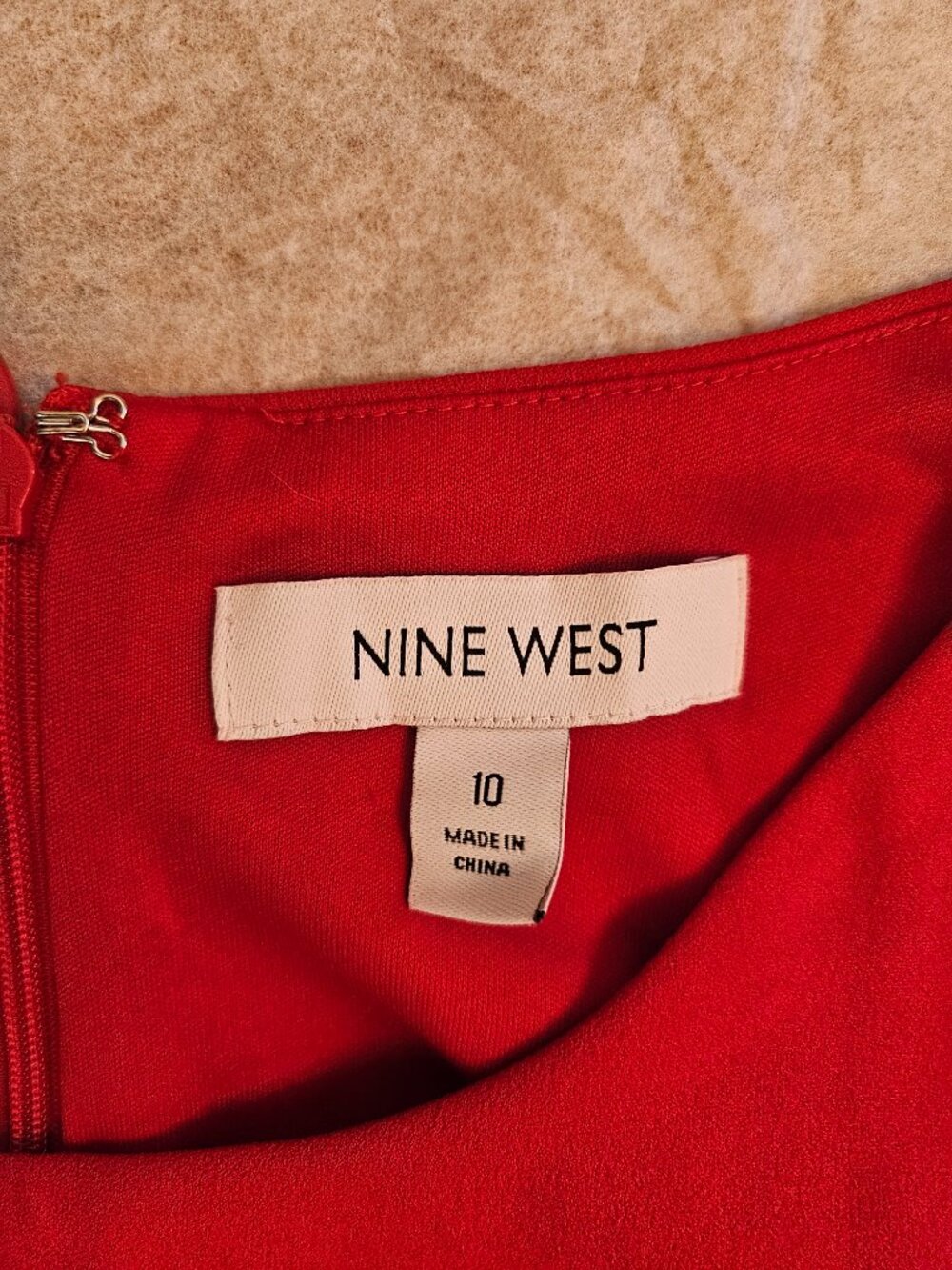 Nine West Sleeveless Red Jumpsuit - Picture 4 of 10